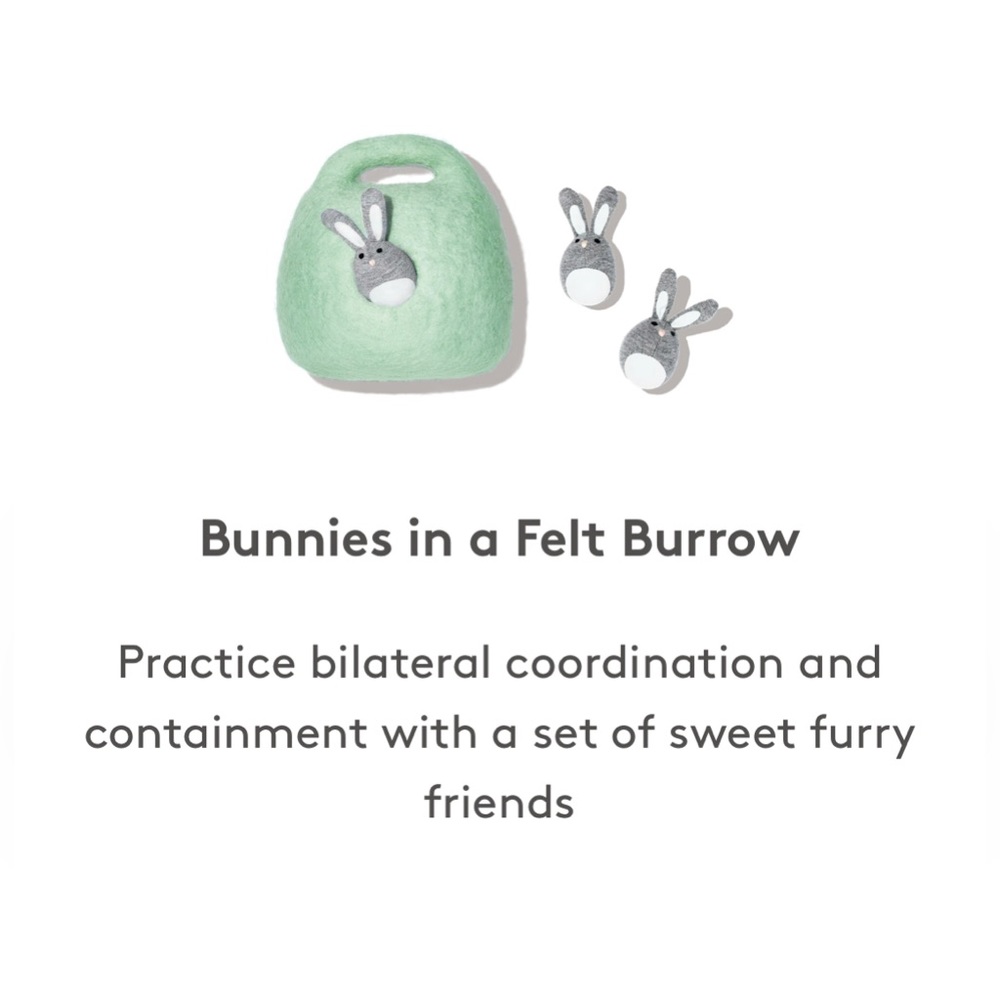 LovEvery Bunnies in a Felt Burrow